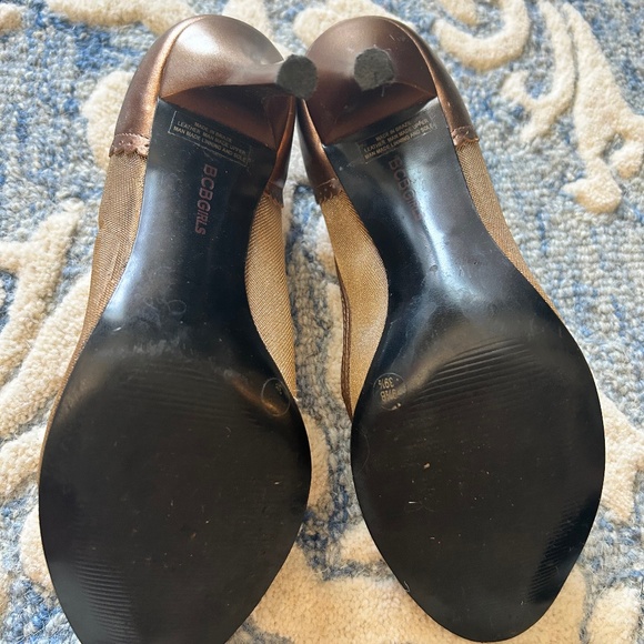 BCBGirls Gold Spike Mesh Heels - Picture 3 of 4